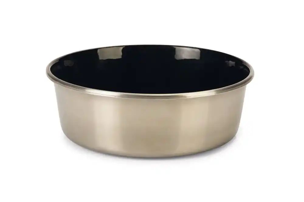 BEEZTEES металич. миска для собак NOT FAT Black 16cm