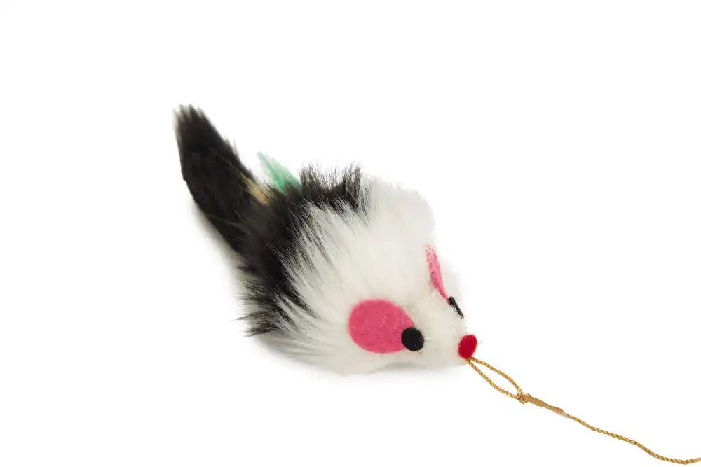 BEEZTEES удочка с меховой мышкой 45см