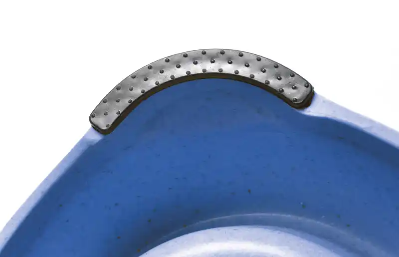 RECORD Пластиковая миска двойная BAMBOO Light Blue M 2х0,25L