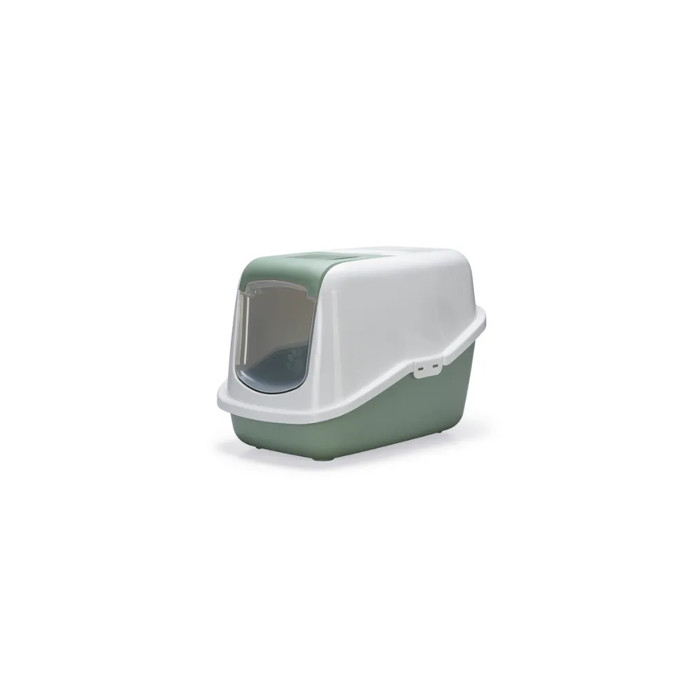 BEEZTEES Litieră acoperită NESTOR Green/White