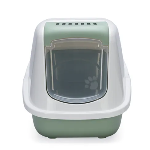 BEEZTEES Litieră acoperită NESTOR Green/White