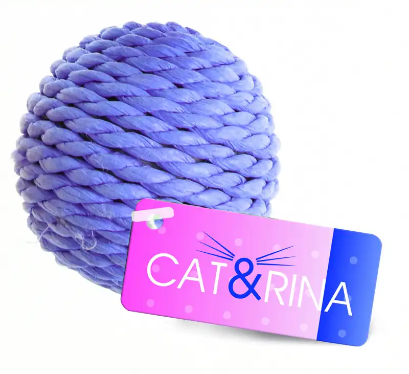 Веревочный мячик разноцветный 4,5см