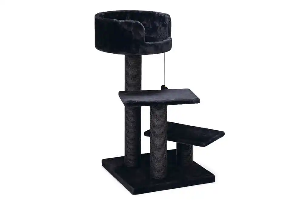 BEEZTEES Кошачий скребок SERPA FIGO Black 50x50x92cm