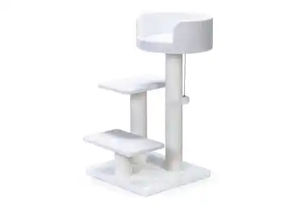 Beeztees Кошачий скребок SEPRA FIGO White 50x50x92cm