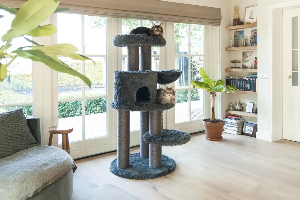 BEEZTEES кошачий скребок KALEO Grey 75x75x166cm