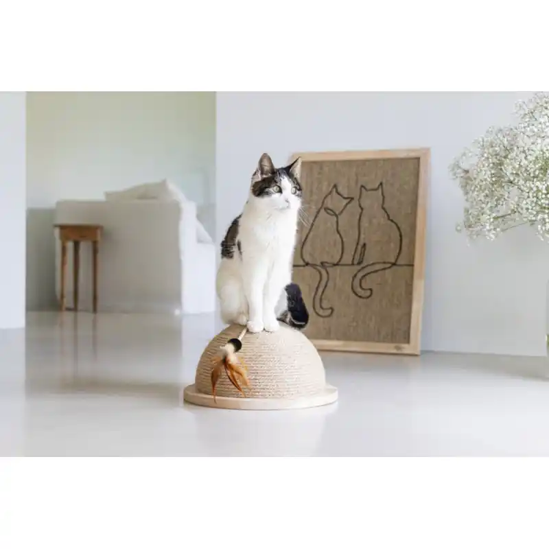 Beeztees кошачий скребок Half Scratch Globe VIVI 34.5CM