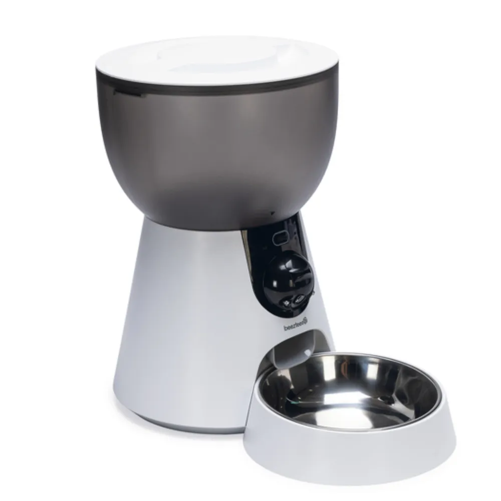 BEEZTEES CAT Hrănitor Inteligent pentru pisici cu cameră Smart Feeder Cam White