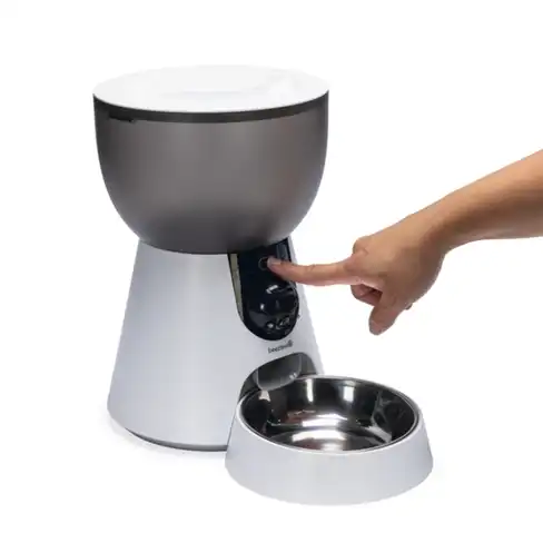 BEEZTEES DOG Hrănitor Inteligent pentru pisici cu cameră Smart Feeder Cam White