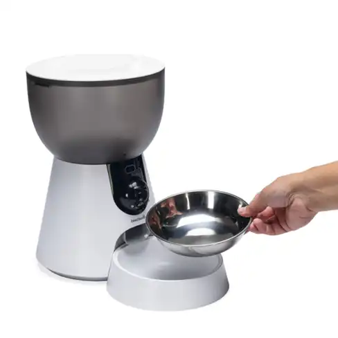 BEEZTEES DOG Hrănitor Inteligent pentru pisici cu cameră Smart Feeder Cam White