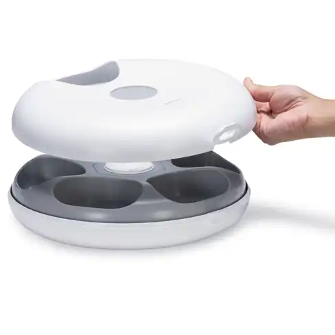 BEEZTEES Dog Hrănitor automat pentru pisici ONNI White