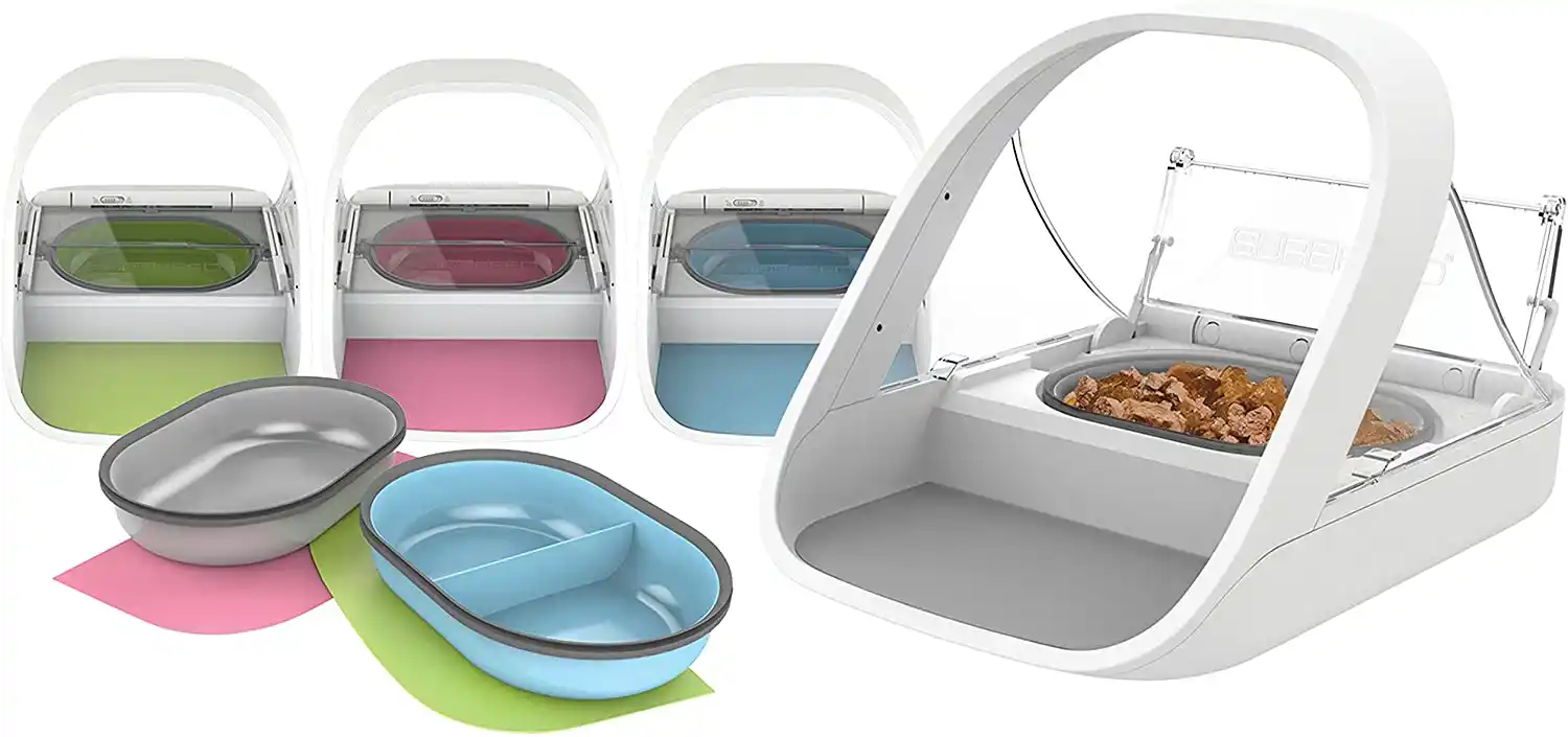 SURE FLAP Набор коврик+миска Mat and Bowl Set Grey