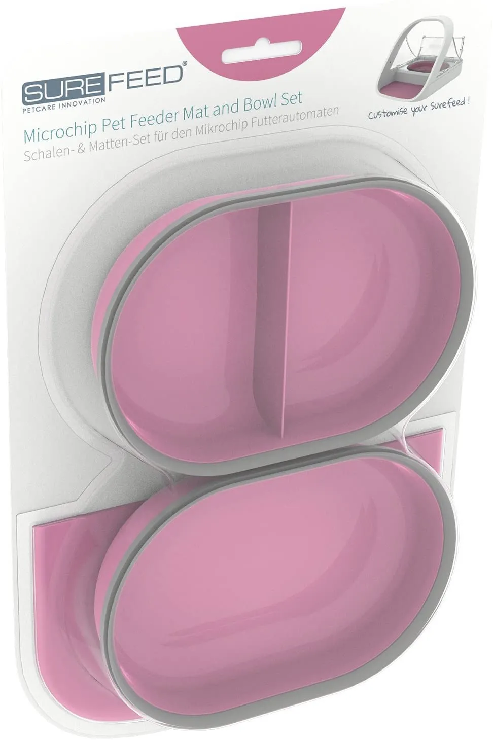 SURE FLAP Set Mat+ bol Mat și bol Set Roz