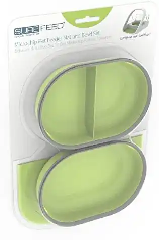 SURE FLAP Набор коврик+миска Mat and Bowl Set Green