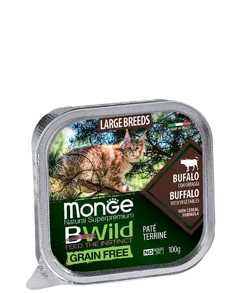 MONGE CAT BWILD KITTEN Buffalo/Vege..