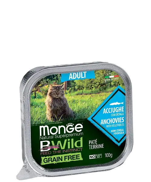 MONGE CAT BWILD ADULT Anchovies/Veg..