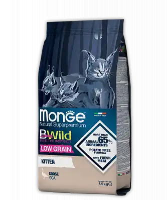MONGE DRY CAT BWILD LG KITTEN Goose 1,5kg