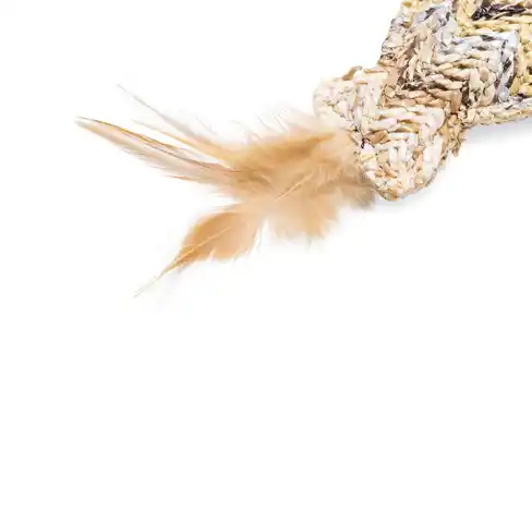 BEEZTEES jucărie undiță cu pestișor CATNIP Plush SALMI