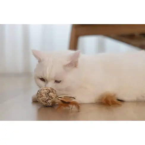 BEEZTEES jucărie pentru pisici CATNIP Plush Ball TUXA