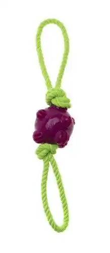 COMFY ZAB. ROBBI Ball violet+green rope