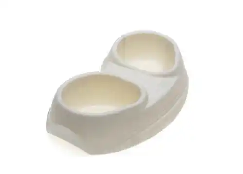 Mиcкa плaстиковая COMFY BOWL SPACE DOUBLE 2x200ml ECRU