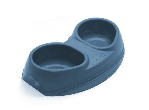 Castron de plastic COMFY BOWL SPACE DOUBLE 2x200ml BLUE