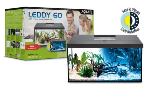 AQUAEL Aquarium set LEDDY PLUS PAP-60 D&N LED black