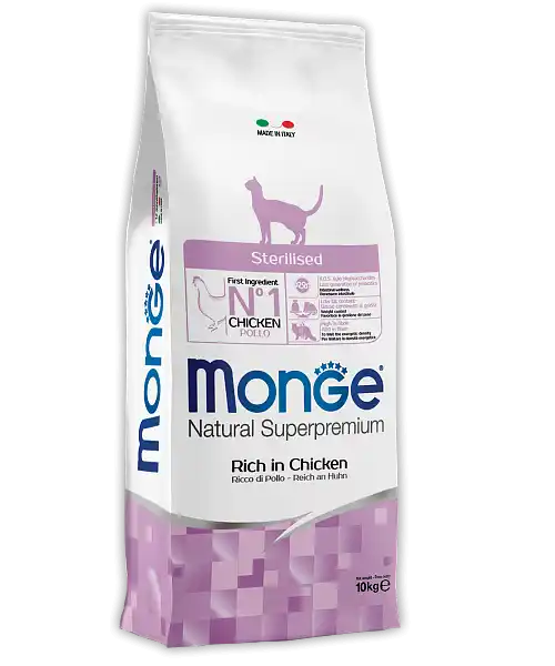 MONGE DRY CAT STERILISED 10 кг