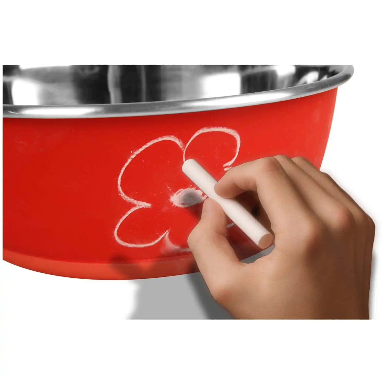 Bol metalic WRITABLE BOWL Roșu 13cm 300ml