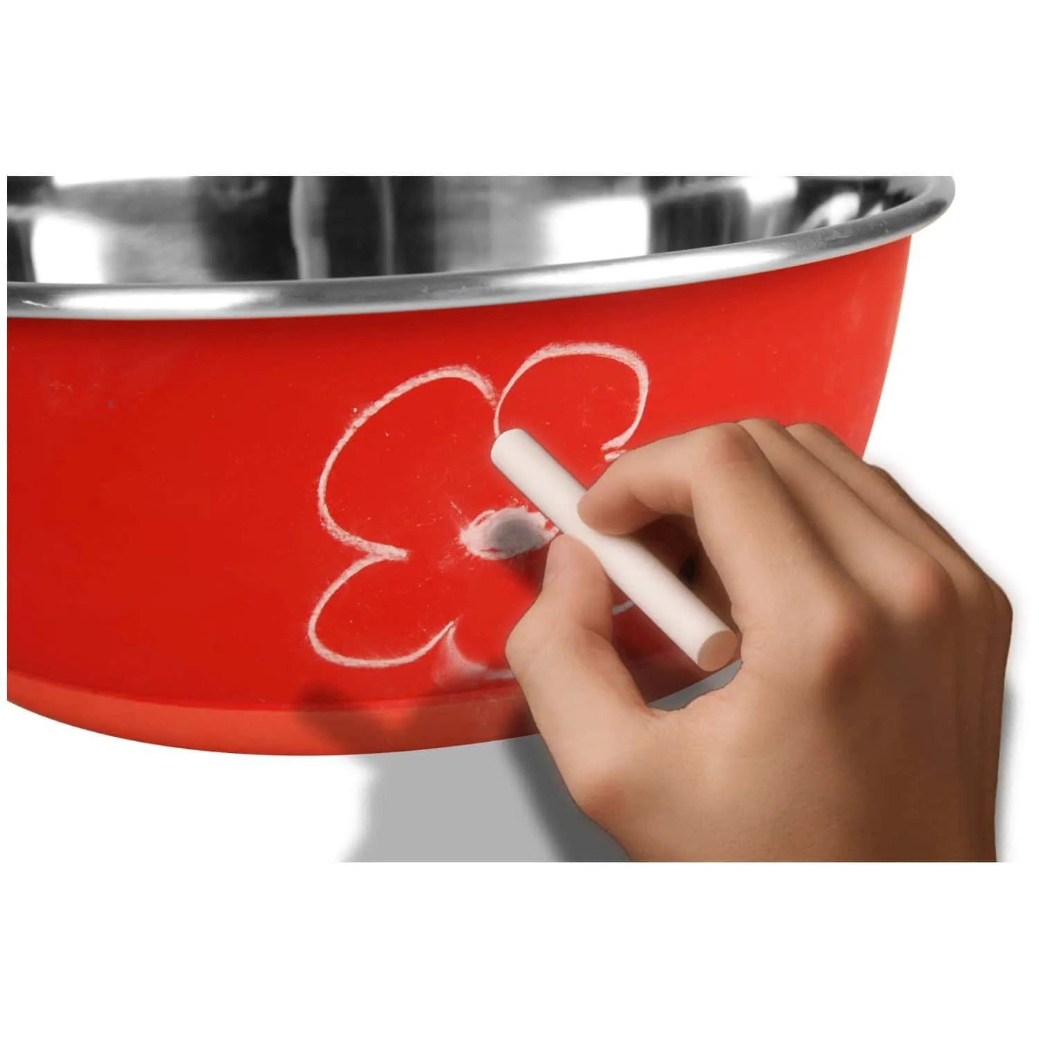 Bol metalic WRITABLE BOWL Roșu 13cm 500ml