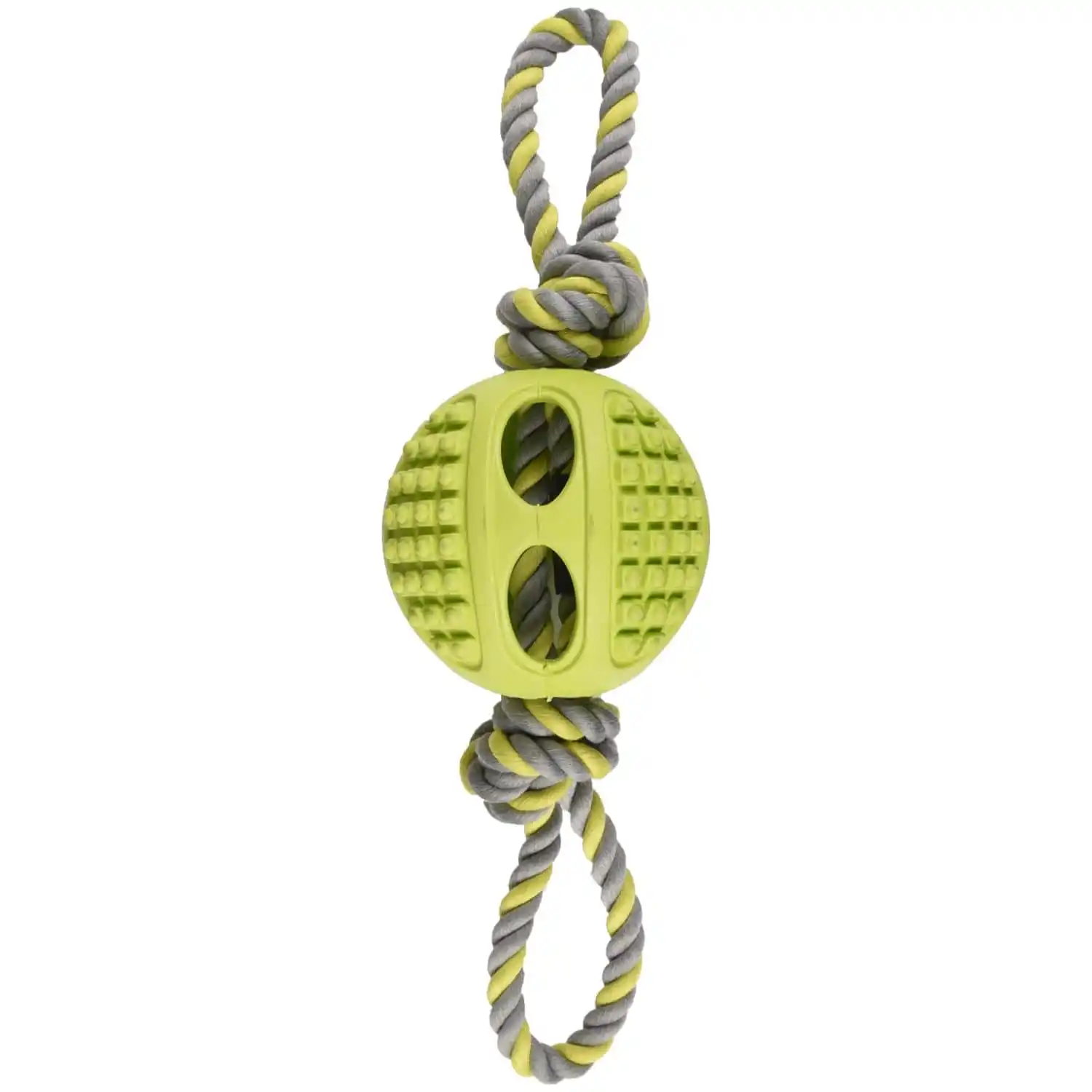 Резиновый мяч DRURY BALL+ROPE Green 10cm