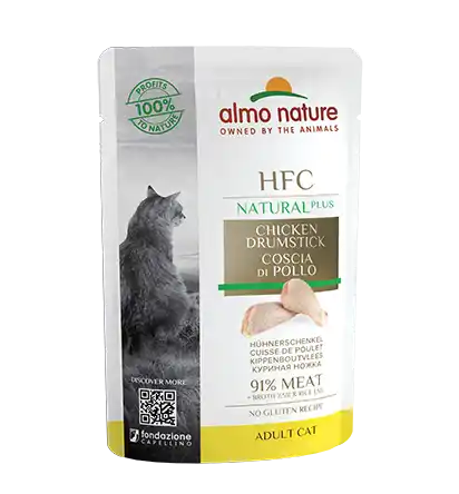 ALMO NATURE Cat HFC Pouch Natural Plus Chicken Drumstick 55g