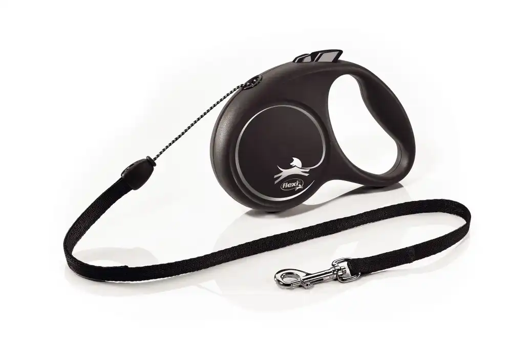 Купить  Поводки-рулетки - BEEZTEES Рулетка FLEXI BLACK DESIGN Cord Blac..