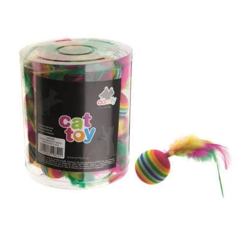 Cumpara  Pentru pisici - COMFY Игрушка BOWLY MOLLY Ball Feather 3,5cm..