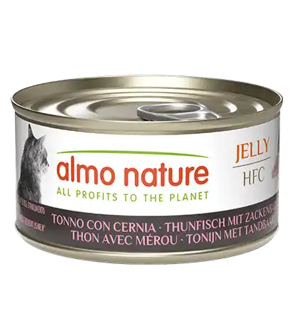 ALMO NATURE Pisici HFC Conservă Jeleu Ton/Grouper 70g
