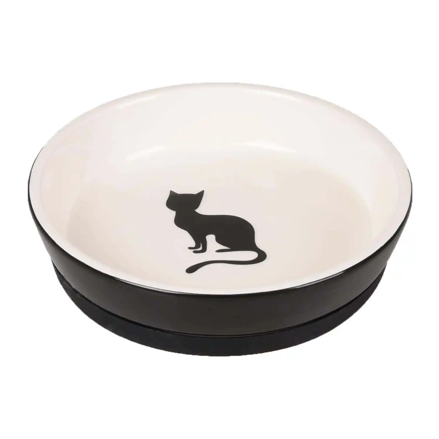 Миска керамическая CAT NALA ANTISLIP Black/White 14cm 220ml
