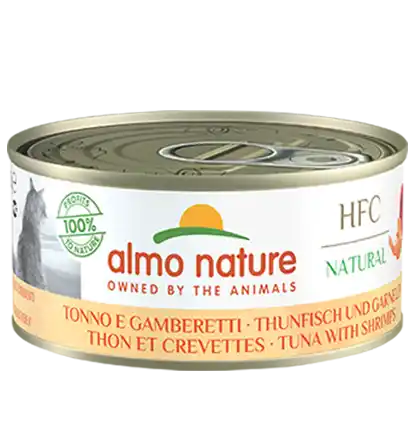 ALMO NATURE Cat HFC Can Natural Tuna/Shrimps 70g