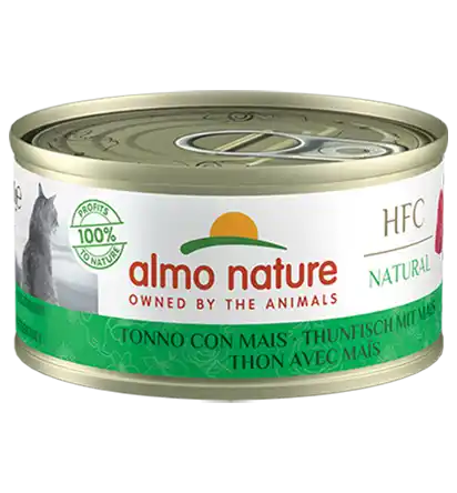 ALMO NATURE Cat HFC Can Natural Tuna/Corn 70g