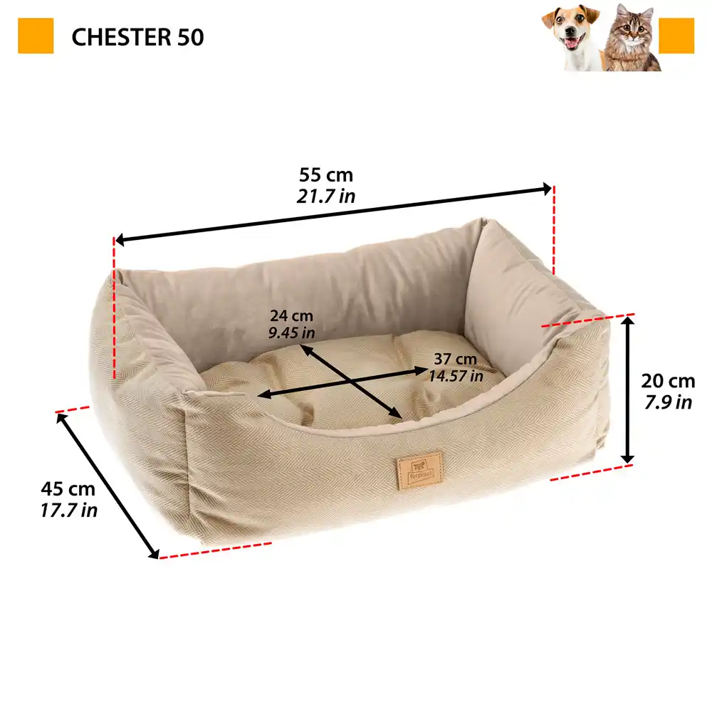FERPLAST Диван хлопок CHESTER 60 BEIGE