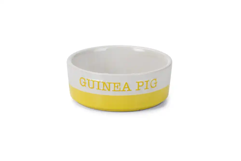 BEEZTEES керамич. миска для морских свинок HALLY Yellow 11cm
