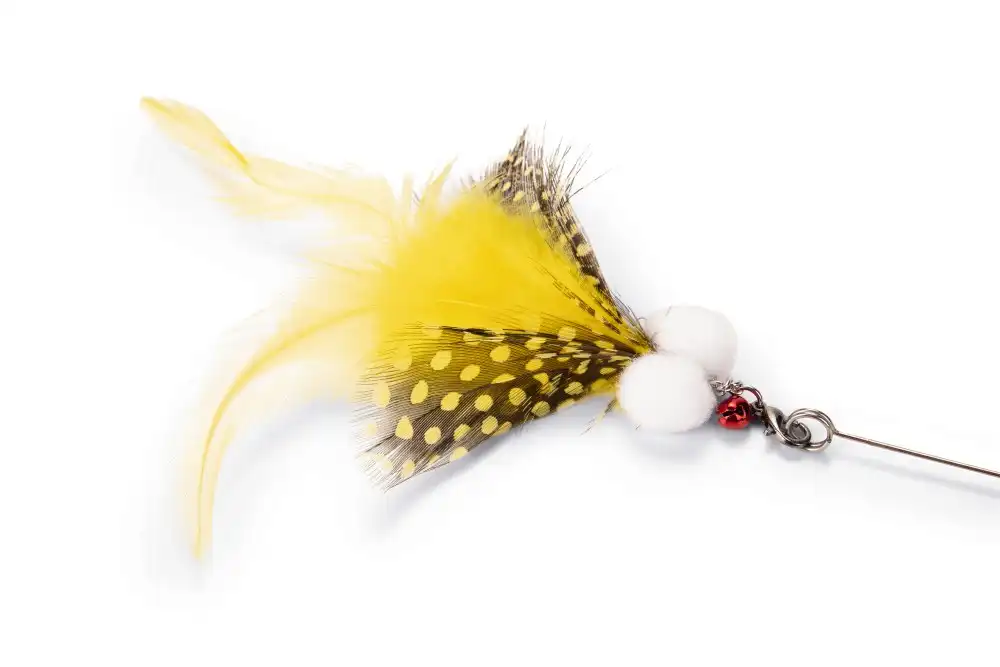 BEEZTEES удочка с перьями LIZA Yellow 30cm