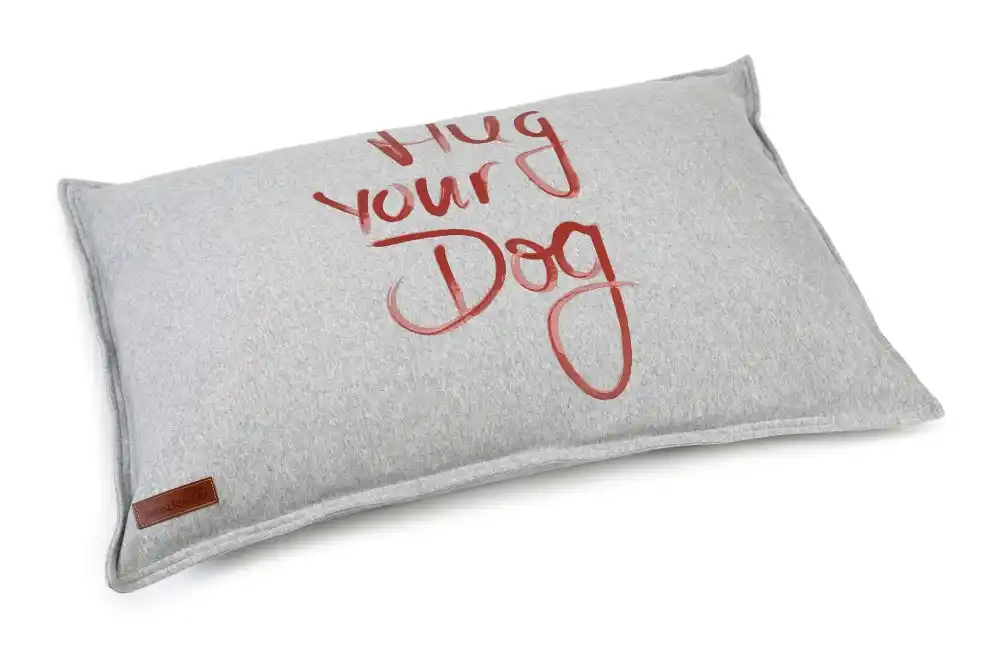 BEEZTEES подушка-лежак HUG YOUR DOG Grey 100x70xm