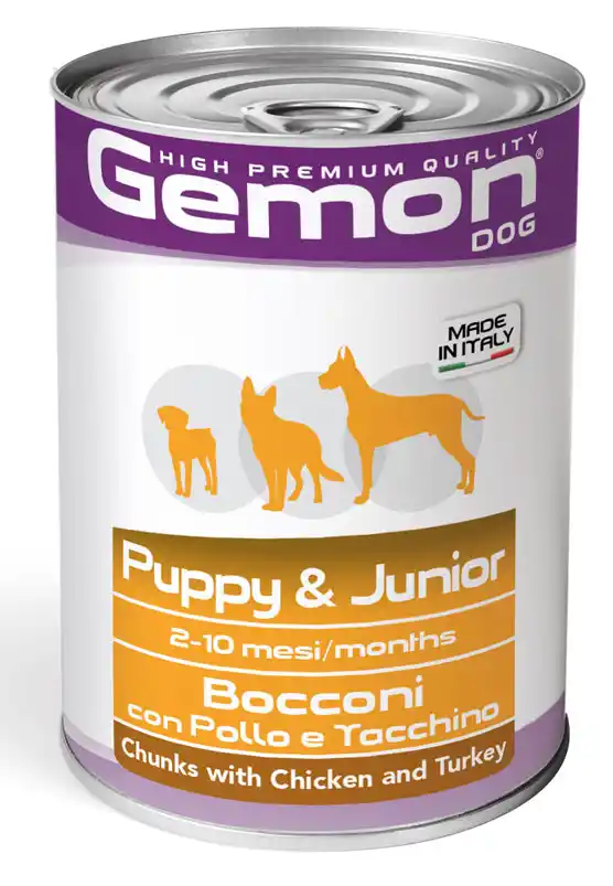 GEMON DOG PUPPY & JUNIOR CHICKEN/TU..