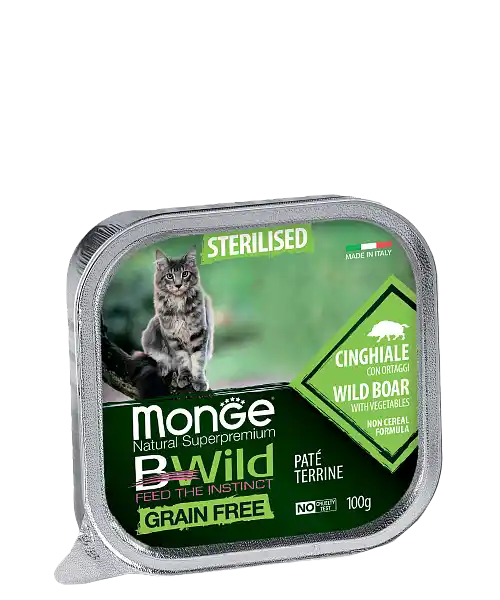 MONGE CAT BWILD STERILISED Wild Boa..