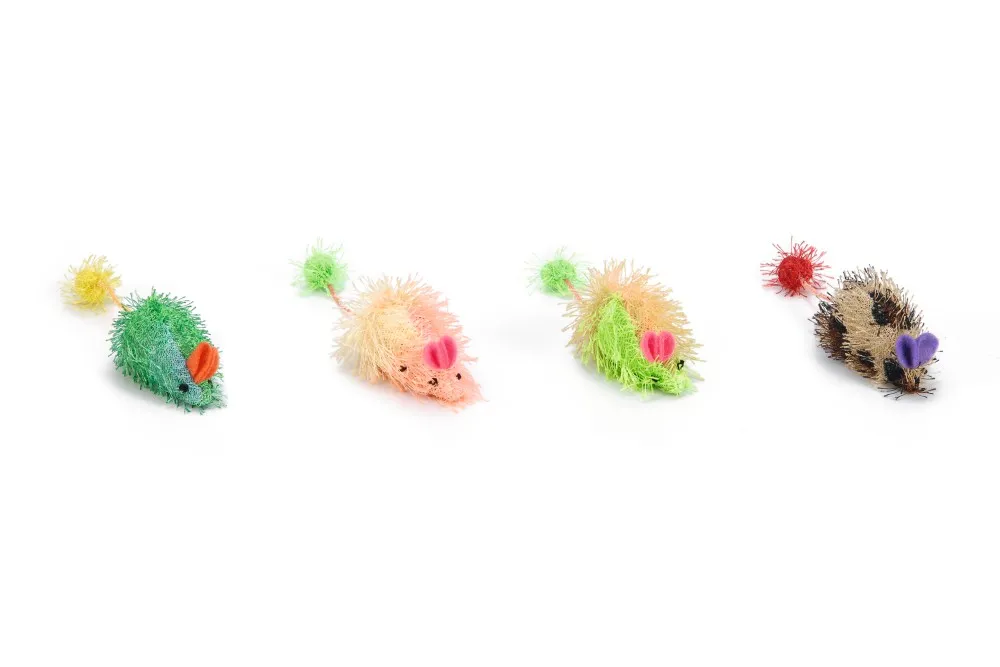 Cumpara  Pentru pisici - BEEZTEES текстильная мышка Rainbow Mouse Long..
