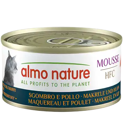 ALMO NATURE Cat HFC Can Mousse Mackerel/ Chicken 70g