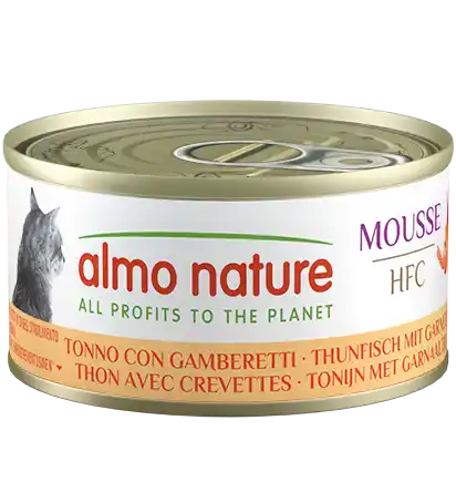 ALMO NATURE Cat HFC Can Mousse Tuna/Shrimps 70g