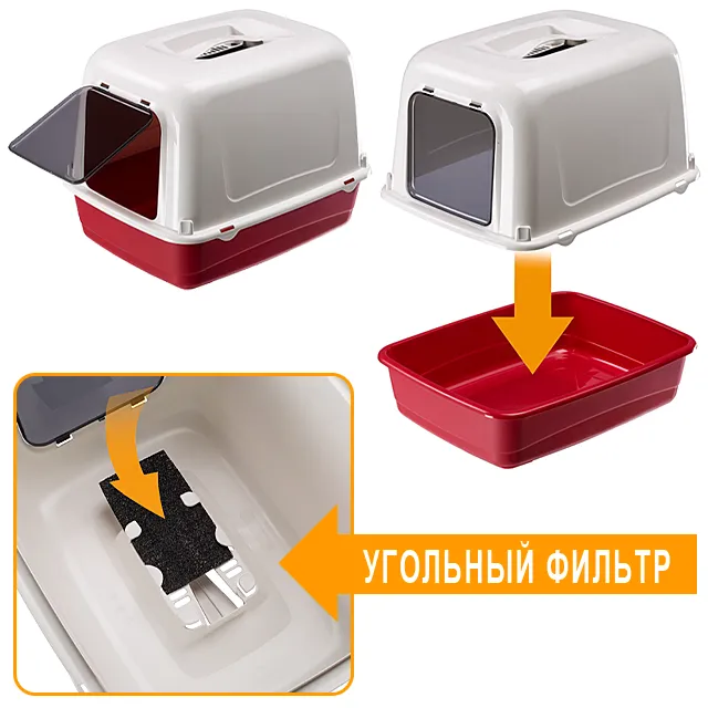 Cutie de nisip pentru pisici CLEAR CAT 10