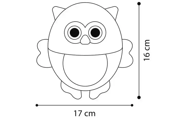 Flamingo Игрушка плюшевая PERRY OWL 17cm