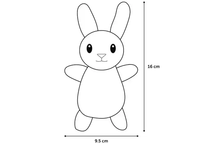 Flamingo Jucărie de pluș KIRK Iepure/Elafant/Veveriță Asortate.