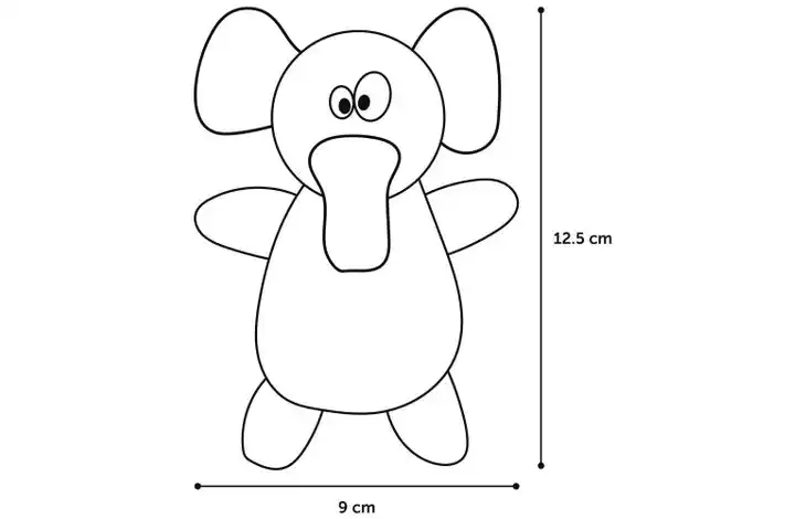 Flamingo Jucărie de pluș KIRK Iepure/Elafant/Veveriță Asortate.